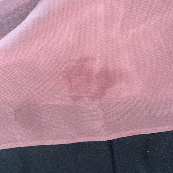 Revelry Bridesmaid Dress, Harper Chiffon Faux Wrap Dress, Peony 921, Size 12 - Picture 9 of 11